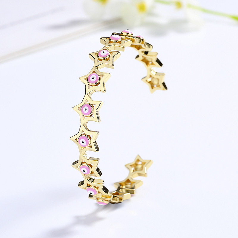 18K Gold-Plated Heart-Shaped Braided Bracelet