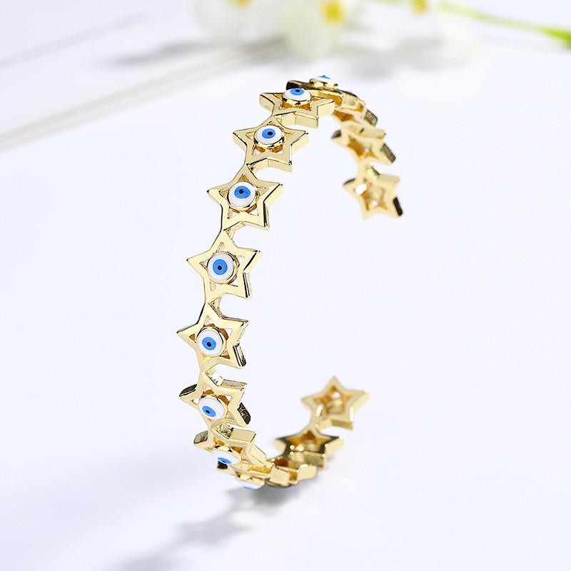 18K Gold-Plated Heart-Shaped Braided Bracelet