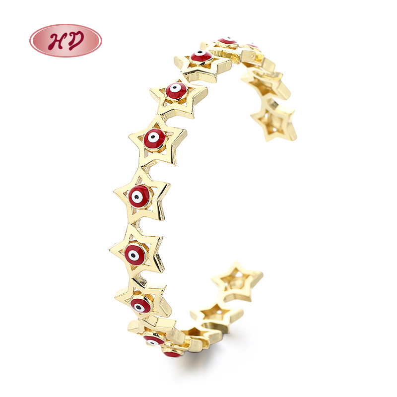 18K Gold-Plated Heart-Shaped Braided Bracelet