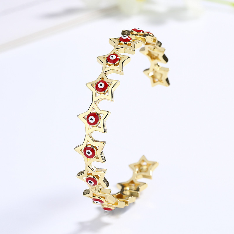 18K Gold-Plated Heart-Shaped Braided Bracelet