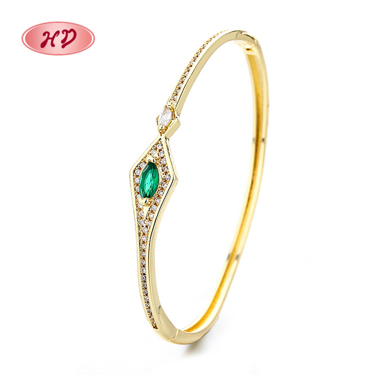 The 18K Gold-Plated Colorful Zircon Flower Bracelet