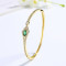 Wholesale Colorful Zircon 18K Brass Gold Plated Gold Bangle Bracelet Fashion Jewelry