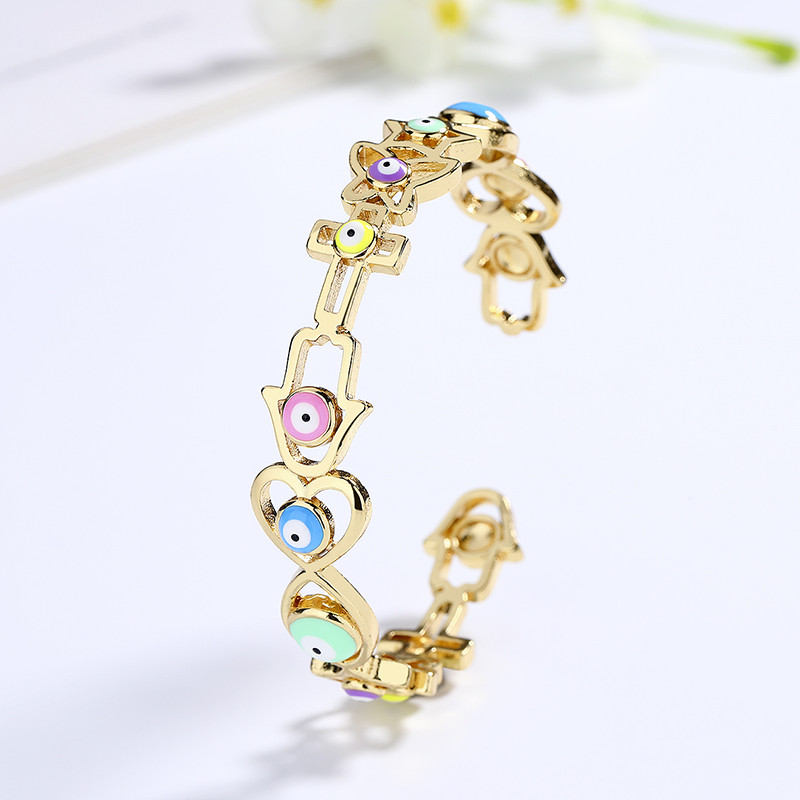 18K Gold-Plated Heart-Shaped Braided Bracelet