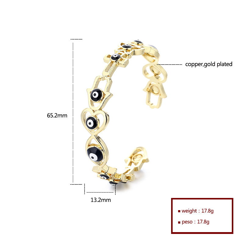 18K Gold-Plated Heart-Shaped Braided Bracelet