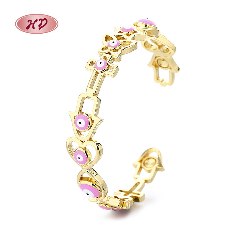 18K Gold-Plated Heart-Shaped Braided Bracelet