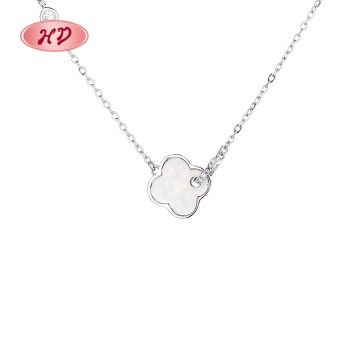 Hd Hot Infinity Necklace Jewelry Four Leaf Clover Necklace S925 Sterling Silver Pendant