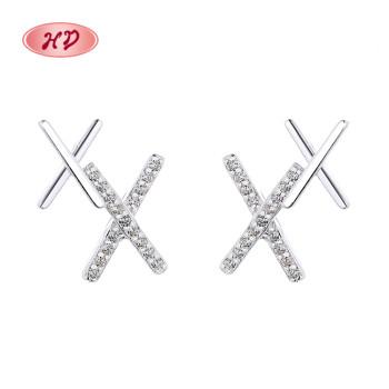 Accessories Wholesale Jewelry Fashion Geometric Shape Sterling Silver Stud Earrings