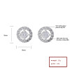 Lujoso 925 plata esterlina AAA cúbico zircon Lady Classic retro Fashion Jewelry pendientes