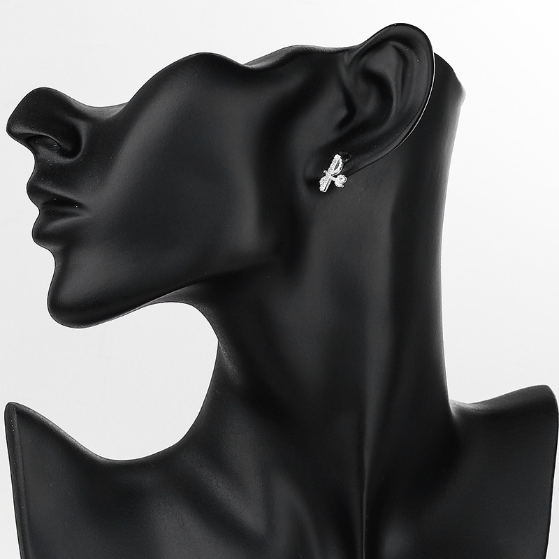 Musical Note Zirconia Women's Stud Earrings