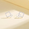 Fashion Jewelry For Women 925 Sterling Silver Irregular Geometry Minimalist Stud Earrings