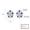 Fashion Blue Flower Fashion Jewelry Lady Classic retro Fashion Jewelry Orejeras