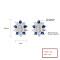 Trendy Blue Flower Fashion Jewelry For Women Classic Vintage Fashion Jewelry Stud Earrings