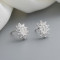 Unique Custom Flower Hypoallergenic Cubic Zircon Fashion Jewelry 925 Earrings Studs