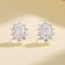 Unique Custom Flower Hypoallergenic Cubic Zircon Fashion Jewelry 925 Earrings Studs