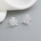 Luxury Fashion Clover Jewelry For Anniversary Party 925 Sterling Silver Flower Earrings For Women