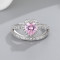 Heart Shape 925 Sterling Silver Casual Rings For Ladies Wedding Women Fashion Jewelry Rings