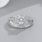 Heart Cubic Zircon Wedding Engagement 925 Sterling Silver Casual Rings For Ladies
