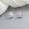 925 Sterling Silver Cute Zirconia Big Fashion Earrings Manufacturers Fine Jewelry Brand Wholesale
