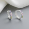 Cz Jewelry Cubic Zirconia 925 Sterling Silver Wholesale Multi Huggies Earrings With Charms