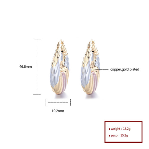 Hengdian Fashion Jewelry Custom For Women Wholesale Multi Hoop Earrings 18K Gold Plated