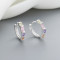 Hd Accessories Wholesale Cubic Zirconia For Women 925 Sterling Silver Huggies Earrings