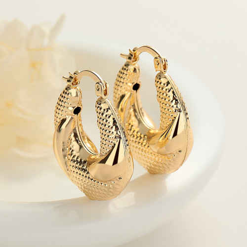 Hd Accessories Wholesale Trendy Vintage 18K Gold Women Earrings Suppliers Hoop Earrings