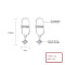 Fashion Jewelry Classic Vintage Zircon 925 Sterling Silver For Women Statement Drop Earrings