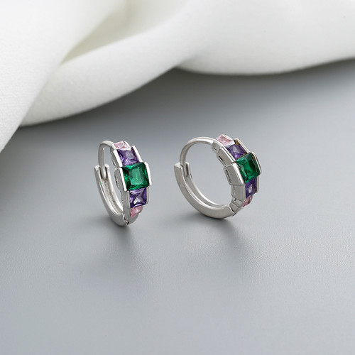 Wholesale Fine Jewelry For Women Vintage Statement Minimalist Huggie Earrings Sterling Silver