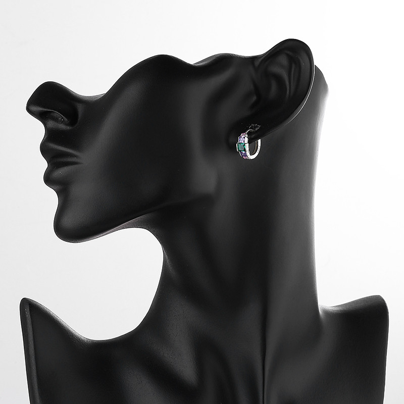 Wholesale Fashion Accessory - Elegant Silver Zirconia Ear Cuffs