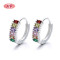 New Arrivals Fine Jewelry Pure Vintage Cubic Zirconia Huggie Earrings 925 Sterling Silver