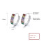 New Arrivals Fine Jewelry Pure Vintage Cubic Zirconia Huggie Earrings 925 Sterling Silver