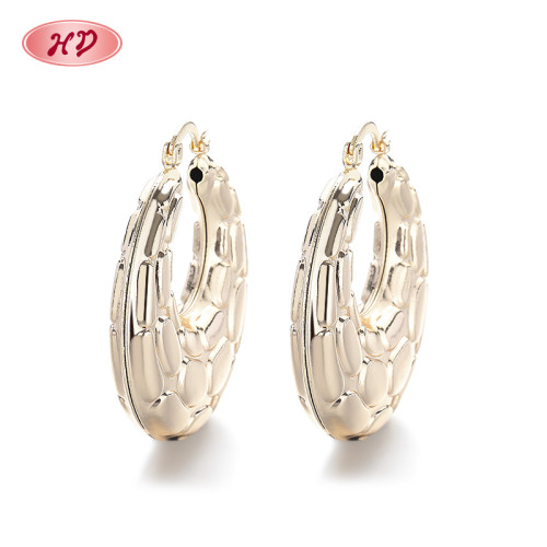 High Quality Wholesale Luxury Wedding Earring Bulk Girls 18K Plated Earrings Women Hoops