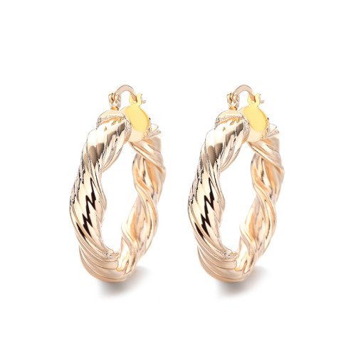 Hengdian High Quality Personalized Irregular 18K Laminated Gold Wholesale Personalized Hoop Earrings