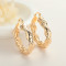Hengdian High Quality Personalized Irregular 18K Laminated Gold Wholesale Personalized Hoop Earrings