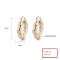 Wholesale Customized Personalized Fine Jewelry For Women 18K Laminated Gold Wholesale Hoop Earrings