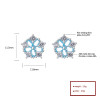 Nuevo patrón octogonal de Zirconia cúbica retro clavos para oídos 925 de plata esterlina
