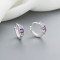 2024 New Arrival Fashion Jewelry For Women Minimalist Multizircon 925 Silver Huggies Earrings