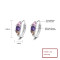 2024 New Arrival Fashion Jewelry For Women Minimalist Multizircon 925 Silver Huggies Earrings