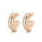 Hollowed Out Custom Made Jewelry Wholesale Hollowed Out For Ladies Hoop Earrings 18K Gold Plated
