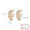 2024 New Arrival Fashin Jewelry For Women Starry Pattern Hollowed Out Cz Hoop Earrings