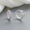 Fine Jewelry Women Wedding Vintage Cubic Zirconia Huggies Earring Silver 925