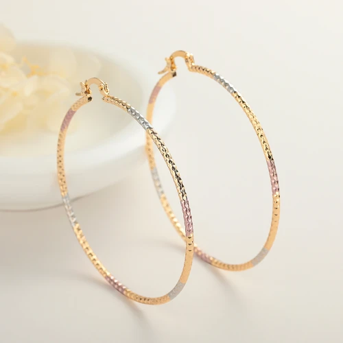 Hd Accessories Wholesale High Quality 18K Gold Waterproof Fine Jewelry For Women Hoop Earrings