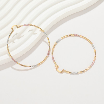 Hd Accessories Wholesale High Quality 18K Gold Waterproof Fine Jewelry For Women Hoop Earrings