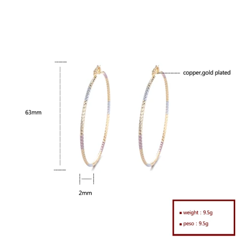 Hd Accessories Wholesale High Quality 18K Gold Waterproof Fine Jewelry For Women Hoop Earrings