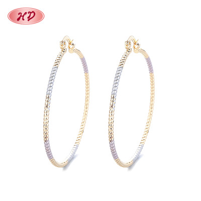 Vintage Style Jewelry Wholesale 18K Gold Customized No Moq Earrings Fashion Hoop Earings