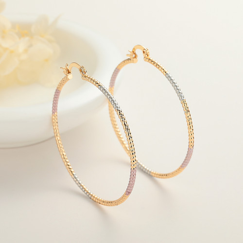 Vintage Style Jewelry Wholesale 18K Gold Customized No Moq Earrings Fashion Hoop Earings