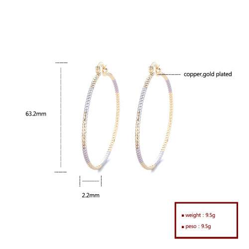 Vintage Style Jewelry Wholesale 18K Gold Customized No Moq Earrings Fashion Hoop Earings