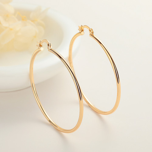 China Manufacturer Wholesale 18K Plated Jewelry Bulk Women Hoop Earrings For Women