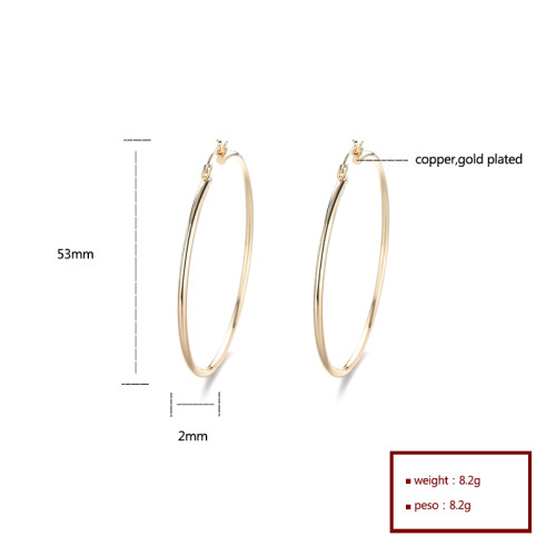 China Manufacturer Wholesale 18K Plated Jewelry Bulk Women Hoop Earrings For Women