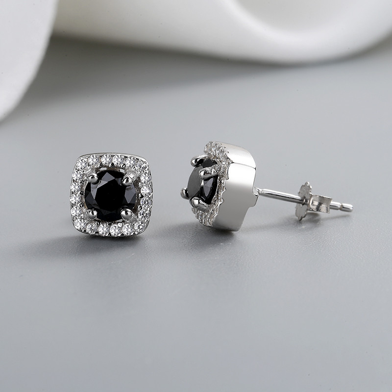 Shine Bright with Our 925 Silver Square Stud Earrings